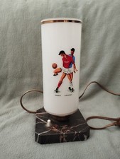 Lampe de chevet veilleuse marbre Foot Football France Colombie Années 50 Vintage