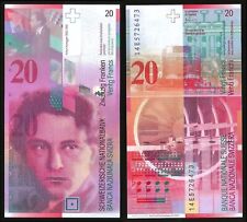 Suisse SWITZERLAND Billet 20 FRANCS 1994 P68  NEUF UNC
