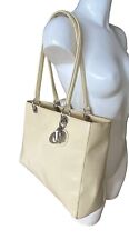 Christian Dior Cuir Vernis Lady Logo Bag borsa vintage Sac Année 80