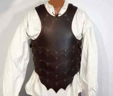 Médiévale Dragon Slayer Cuir Veste Armor Marin Reenacment Plastron Sca
