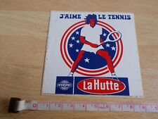 Autocollant vintage INTERSPORT LA HUTTE - J'AIME LE TENNIS