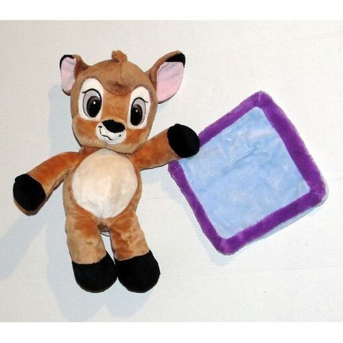 Doudou bambi mouchoir bleu - doudou,