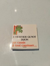 Paquet D'allumettes Vintage Publicitaire L'Héritier Guyot Cassis