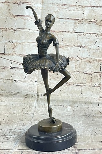 Statue ballerine bronze - statue, en