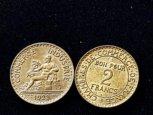 Monnaie france 2 francs - monnaie,