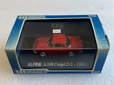 UNIVERSAL HOBBIES 5065U Alpine A108 Coupé 2+2 Rouge 1961 1/43 Voiture Miniature
