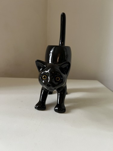 Bougeoir photophore chat noir