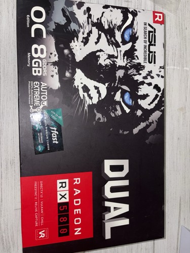 Asus radeon 580 8gbs vram - asus,
