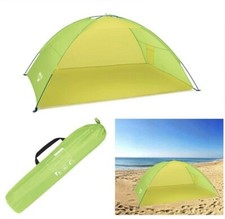 X Tente De Plage 2 Places Mer Camping Portable Parasol Contre Le Vent