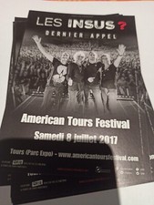 Fl#122,les Insus, Téléphone,Jean Louis Aubert, 2017,  Flyer 10x15