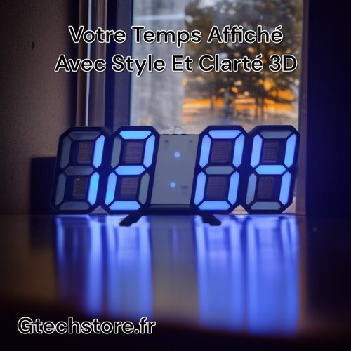 Horloge numérique led pour - horloge,