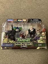 Teenage Mutant Ninja Turtles TMNT (2007) Mini Mutants Leonardo vs. Hun NIB