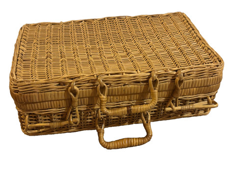 Petite valise vanity osier - vanity, en