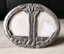 Ancien Cadre Photo Art Nouveau En Argent Plaqué.