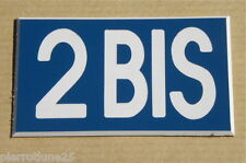 plaque gravée numéro porte appartement 120x70 MM (2 versions) 