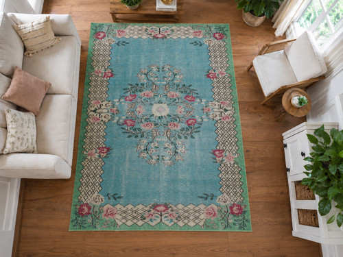 Tapis vintage turc - , couleur