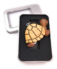 Porte-Clés En Bois Tortue