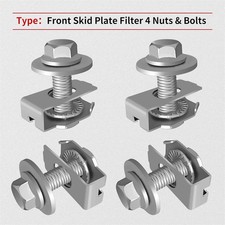 Plaque De Protection Avant De Filtre 4 Écrous & Boulons D'Ajustement Pour Fo