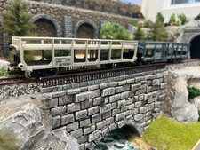 Lot de deux wagon porte voiture STVA  jouef