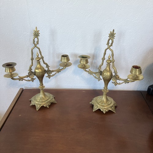 Paire chandeliers bronze - paire, de