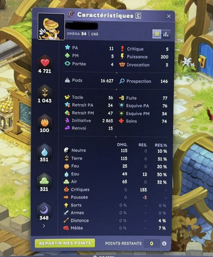 Compte dofus cra - cra, stuff