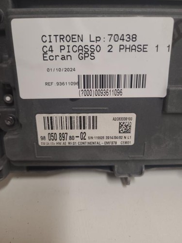 Ecran gps citroen picasso 2 - gps,