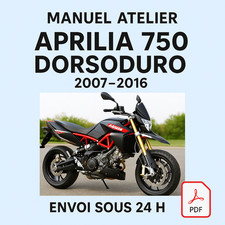 Manuel Atelier Aprilia 750 Dorsoduro 2007-2016 Revue Technique Moto RMT CD PDF