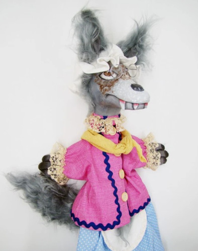 Loup art populaire tchèque - loup,