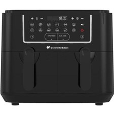 Airfryer Friteuse sans Huile CONTINENTAL EDISON 9L Double Bacs 2400W Digital Syn