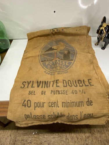 Ancien sac toile jute - sac, de