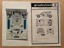1/43 GRAPHYLAND 13 : DECALS  D'ORIGINE 205 TURBO 16 DAKAR 1987 VATANEN GIROUX