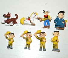 Série complète 8 petites figurines monobloc LUCKY LUKE LLL MARAJA vintage 1997