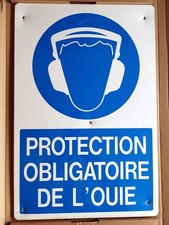 Panneau en PVC "Protection obligatoire de l'ouie"