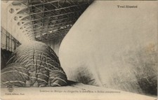 PC HANGAR TOUL DIRIGEABLE LE LEBAUDY ZEPPELIN BALLOON AVIATION (a19301)