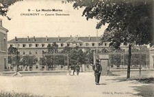 CPA 52 CHAUMONT Caserne DAMREMONT du 109e REGIMENT d' INFANTERIE - Années 1900