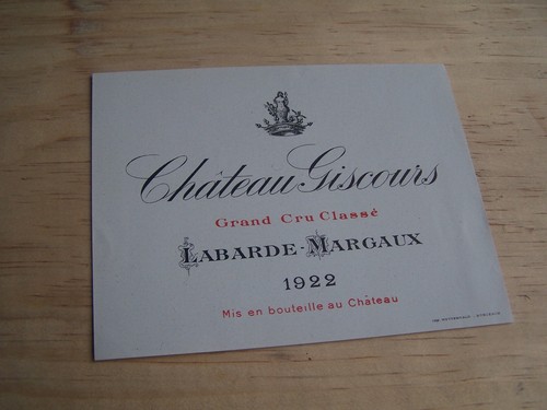 étiquette vin chateau