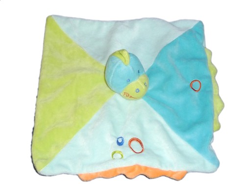 Doudou plat dragon bleu - doudou,