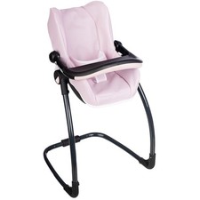 SMOBY - Maxi cosi - Siege + Chaise haute rose -3 en 1 - Pour poupon - Des 3 ans