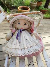 ANCIENNE POUPÉE CHIFFON COUSSIN STYLE COUNTRY 