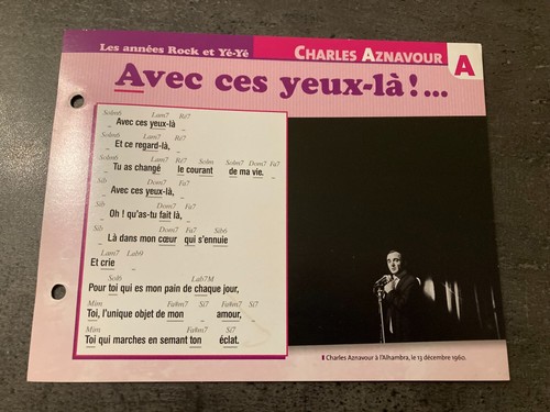 Carte fiche plaisir chanter - carte,