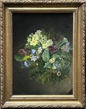 Antique Oil Painting, Bouquet