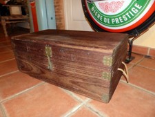 Malle en  teck 1960  brocantetendance