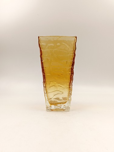 Vase vintage verre - , givré