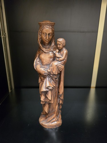 Vierge enfant en bois - vierge, l’enfant