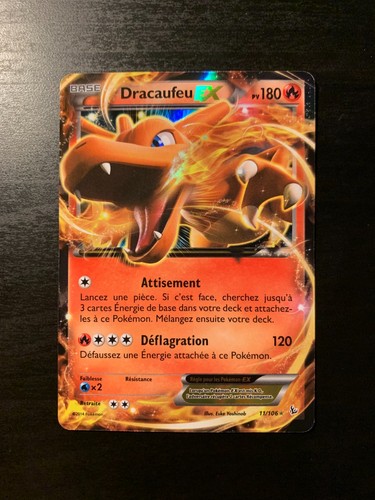 Carte pokémon dracaufeu ex - pokémon, :