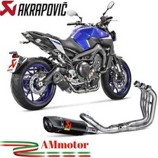 Echappement Complete Akrapovic Yamaha MT-09 2019 Moto Racing Exhaust Carbone