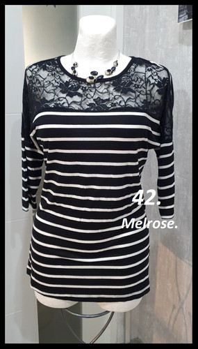 Shirt rayures noir blanc - t-shirt, noir/blanc