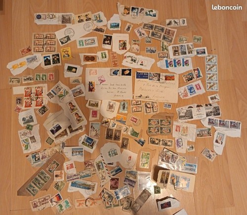 Lot timbres anciens avec - timbres,