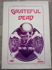 Grateful Dead poster,Affiche Concert Paris 1981