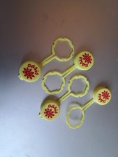 OASIS BOISSON SODA : PRIME CADEAU PUBLICITAIRE VINTAGE : 4 CAPSULES EN PLASTIQUE